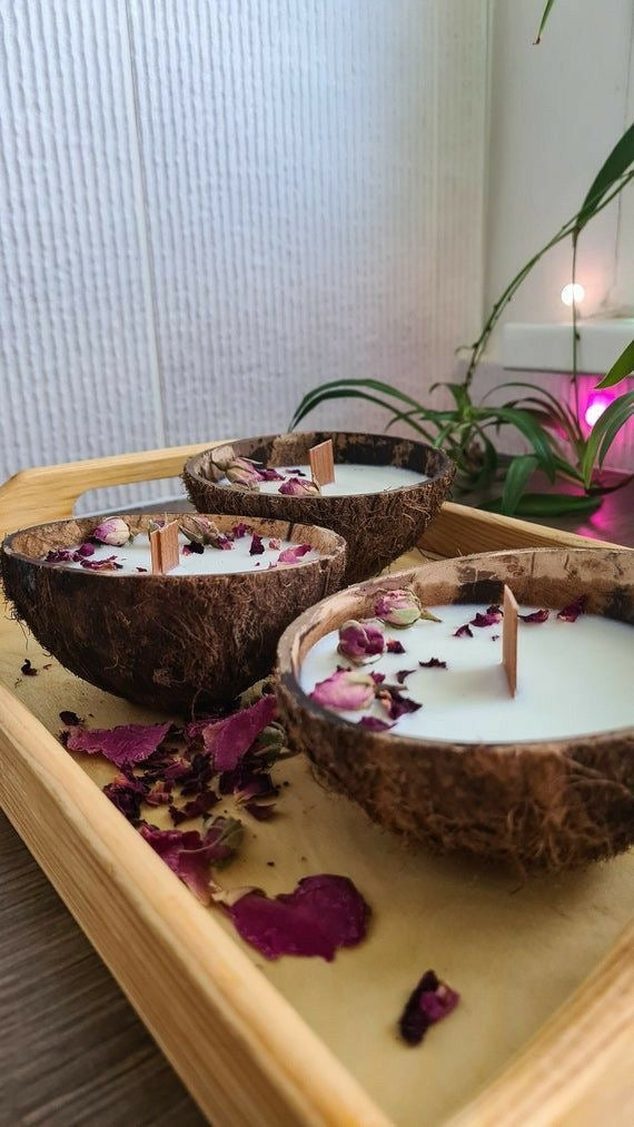 Coconut Shell Candle