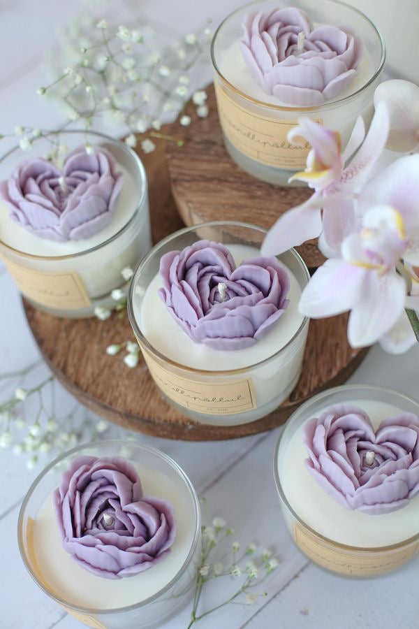 Rosette Candle- Pack of 3