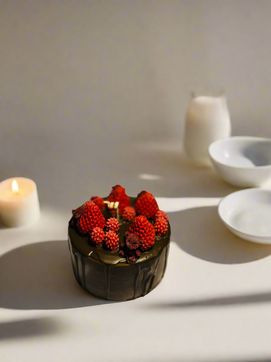 ChocoVanilla Cake Candle