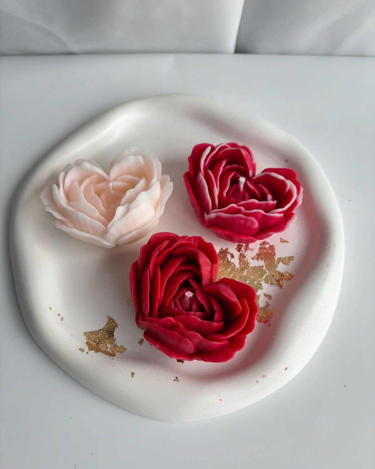 Rosette Candle- Pack of 3